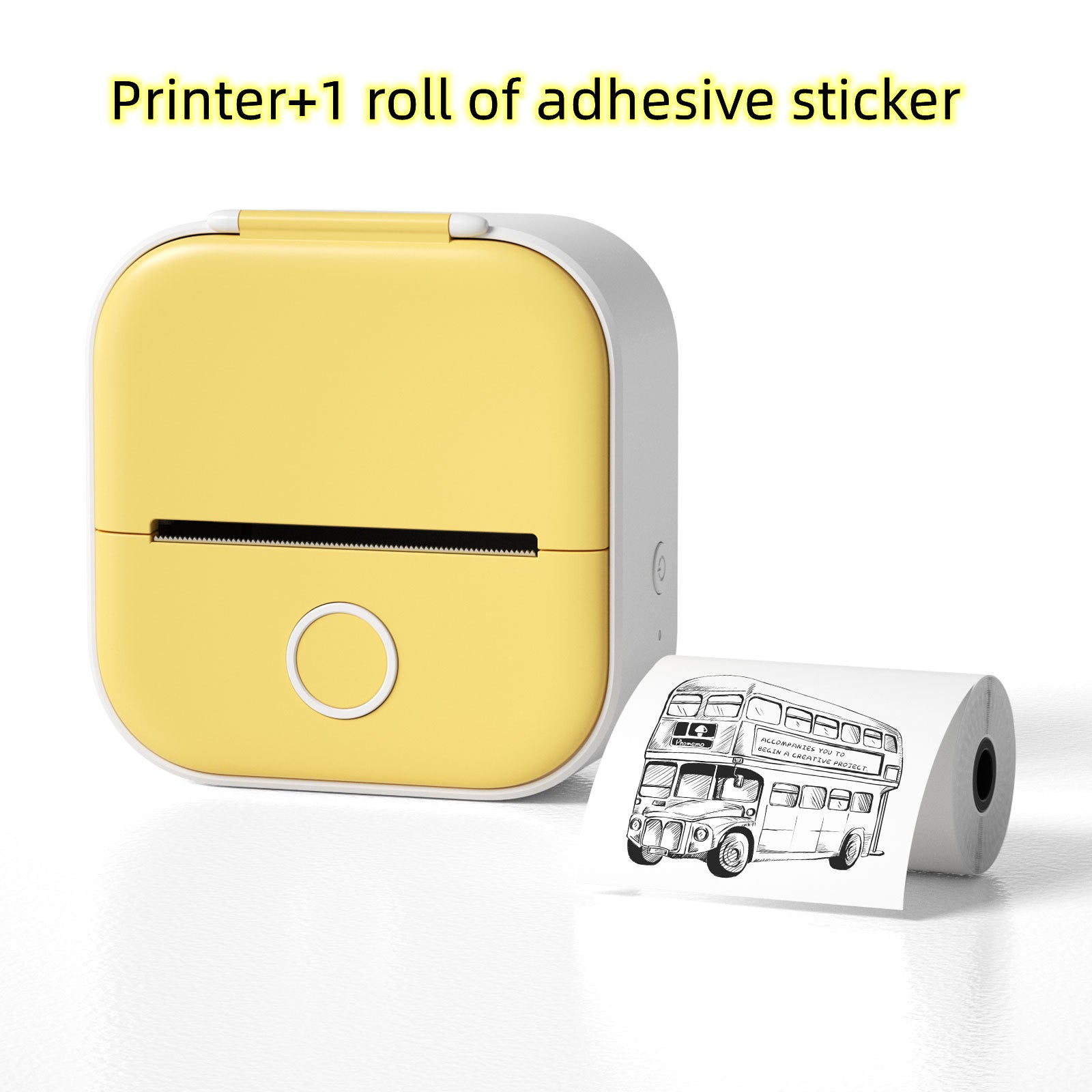Portable Mini Thermal Label Printer - Bluetooth Photo & Price Tag