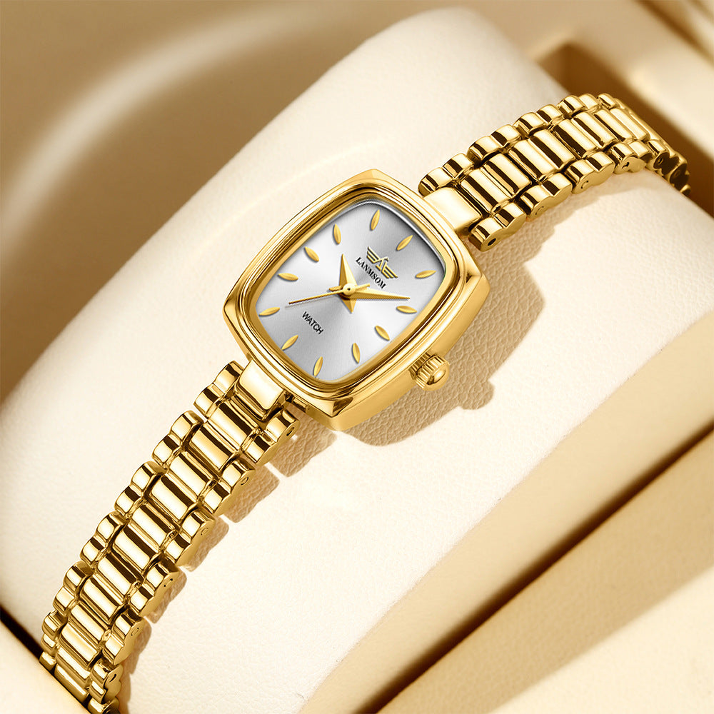 Vintage Petite Gold Watch for Women - Elegant & Timeless