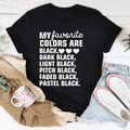 My Favorite Colors Premium Cotton T-Shirt - Comfortable & Stylish
